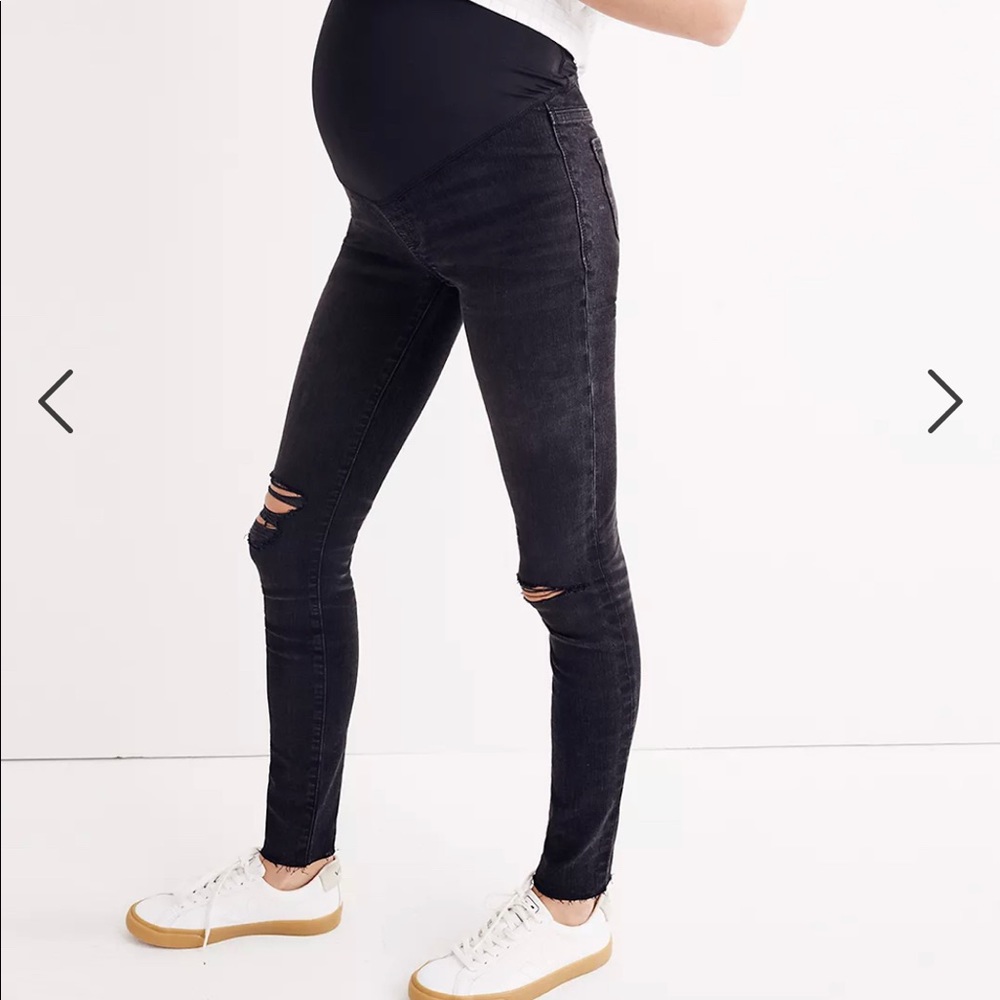Madewell Over the Belly Ripped Maternity Jeans